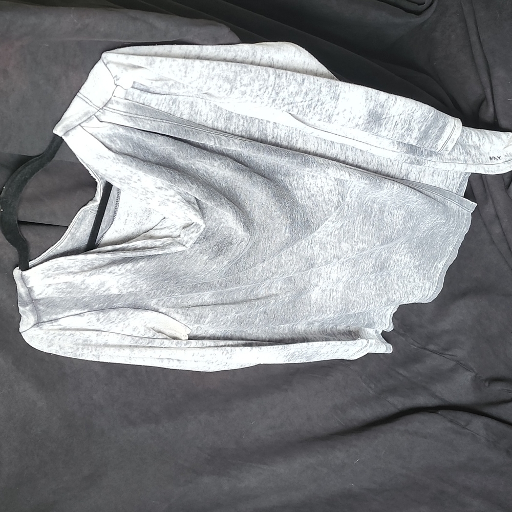 Marc New York long sleeve gray & white acid wash shirt